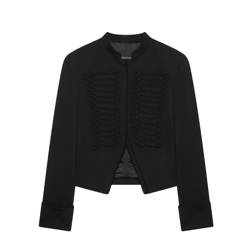 European and American style, new women's clothing, fashionable, versatile knot buckle blazer 2783/617