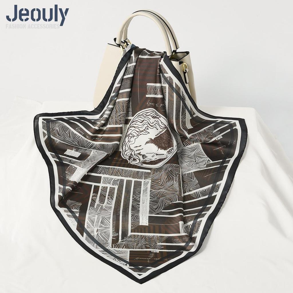 Cross-Border 70cm Silk Cashew Print Scarf - Autumn/Winter Women's Fashion Headscarf