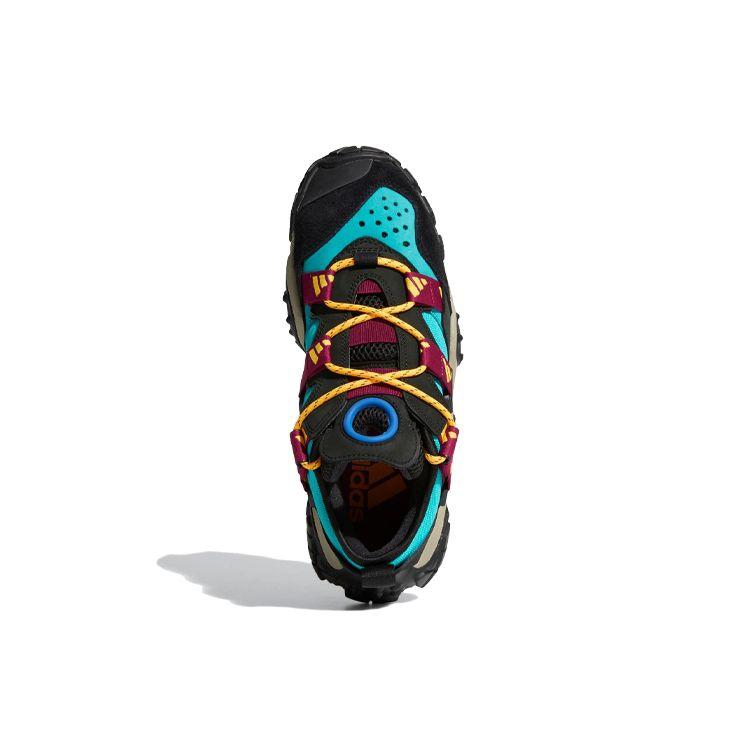 Adidas Originals Fyw Xta Comfortable Daily Shock Absorption Non-Slip Low-Top Hiking Shoes Men Hiking Shoes Black Yellow Purple FW9190