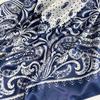 90cm Silk Scarf Ladies Large Square Scarf New Cashew Printed Turban Shawl Silk Scarf Silk Scarf Ladies Fashion