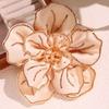 Korean Style Large Flower Camellia Brooch Breast Flower Rhinestones Brooch Suit Collar Pin  Women