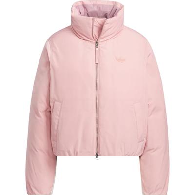 Originals FW24 Nicht-Gesteppt Kurz Daunen Stehkragen Bequem Warm Sportliche Daunenjacke Damenjacke Wunder-Lila Pink JD3789