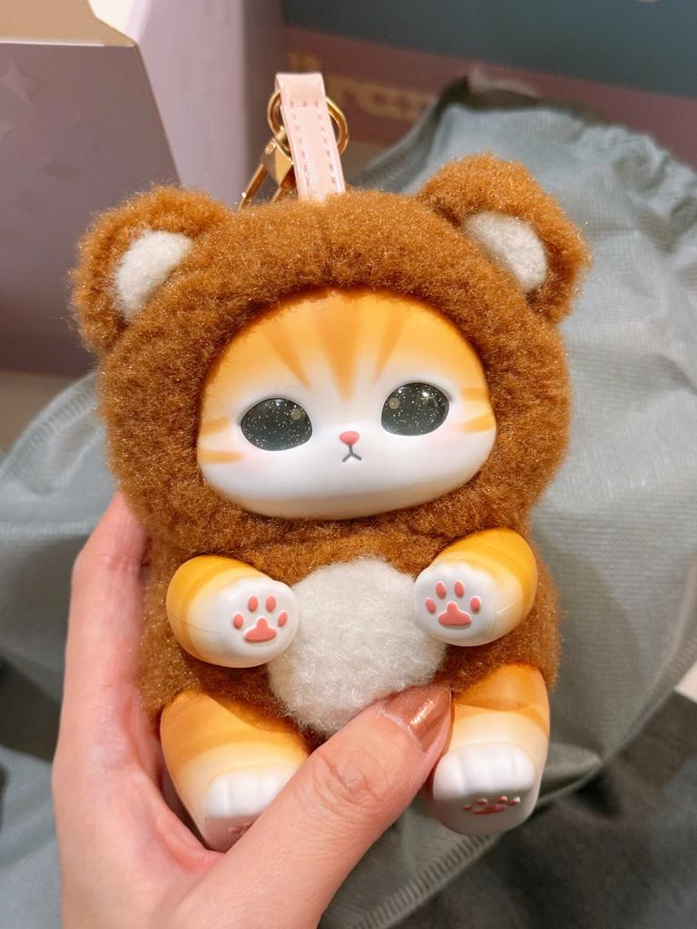 New Cute Cat Sparkling Shark Cat Series Blind Box Vinyl Plush Bag Decorative Surprised Box Girl Christmas Birthday Holiday Gift