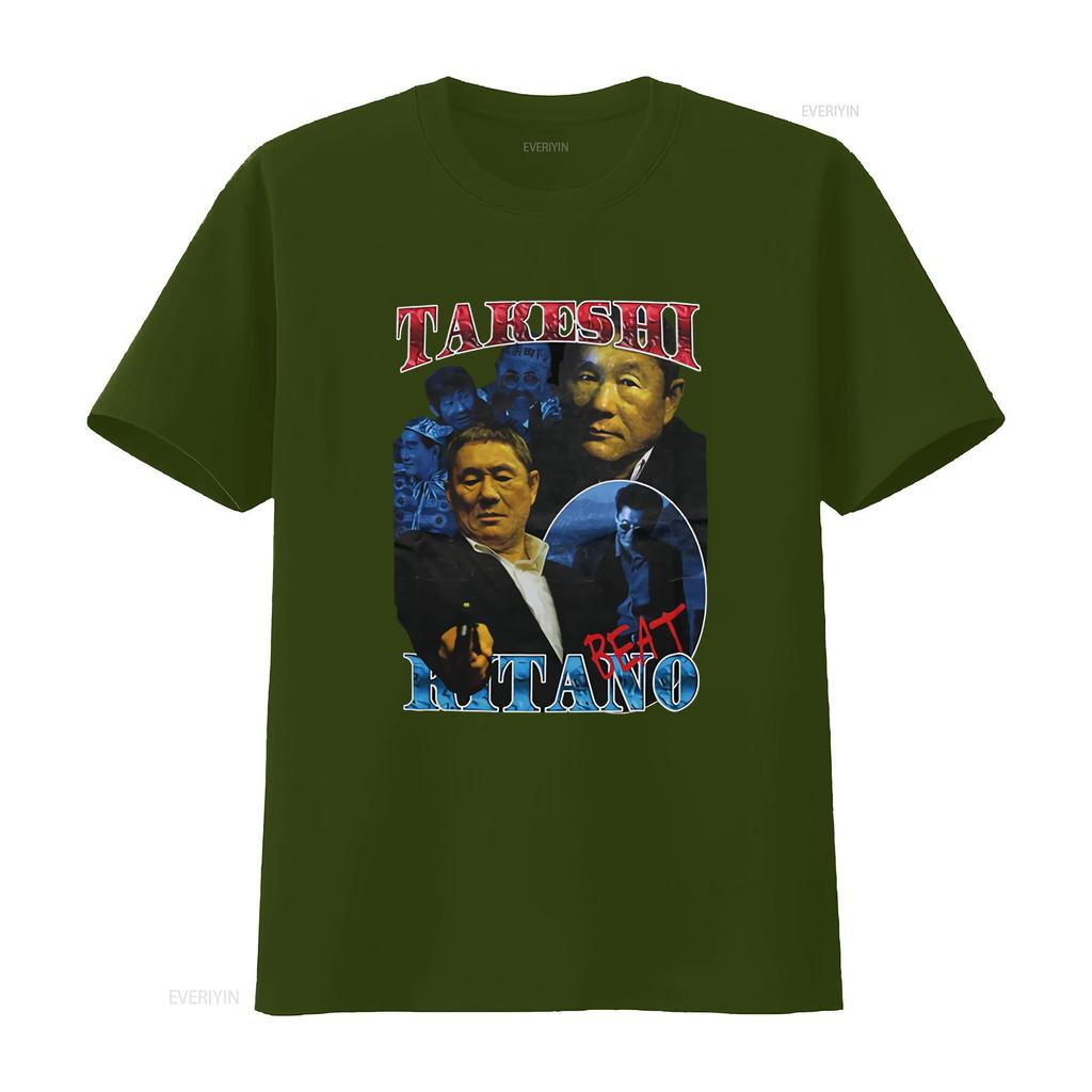 Takeshi Kitano Movie Outrage Original Promotional T Shirt Size Xl Black Retro Print Design Classic Film Theme Vintage Washed