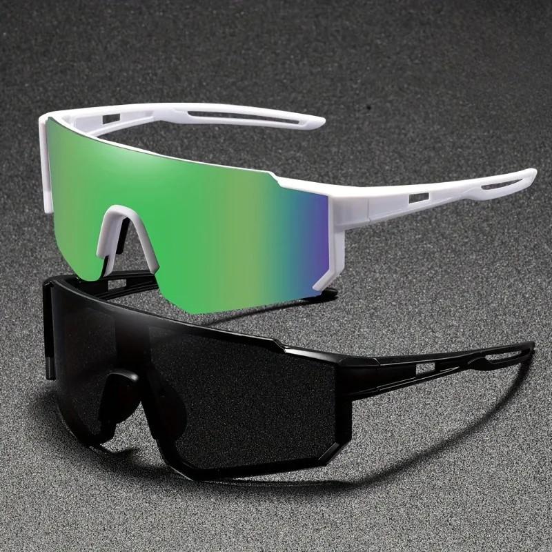 3PCS Cool Cycling Windproof Oversized Sports Sunglasses Trendy Outdoor Eyewear for Women Men