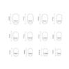 Light-Purple Press On Nails 24 Pieces Simple Solid Color Design Comfortable Fit Reusable Manicure Kit