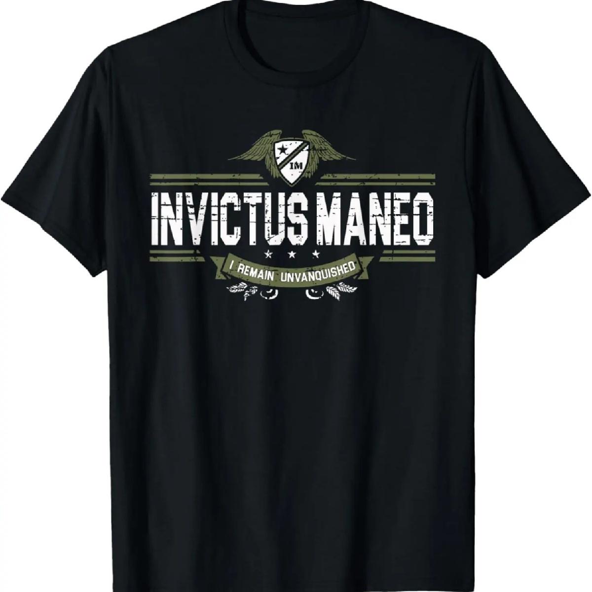 Invictus Maneo - что на латыни означает _Я Остаюсь Непобежденным_ Футболка S