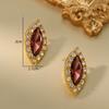 Vintage Necklace Earring Set Niche Design Fashionable Personality Plated With Real Gold