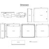 NEMA Steel Enclosure, 24 X 24 X 8'' NEMA 4X Steel Electrical Box, IP66 Waterproof & Dustproof, Outdoor/Indoor Electrical Junction Box, with Mounting