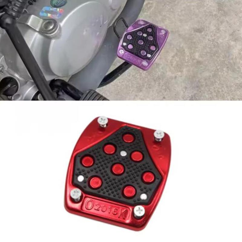 Aluminum Alloy Motorcycle Pedal Pads Pedals Cover Non-slip Motorbike Brake Pedal Pad Covers Anti-Slip Footrests Pedals Cover