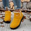 Ladies' Snow Boots, Stylish and Versatile Plush Lining, Lightweight Round Toe Design, Durable and Comfortable, Warm Ankle Boots and Snow Boots