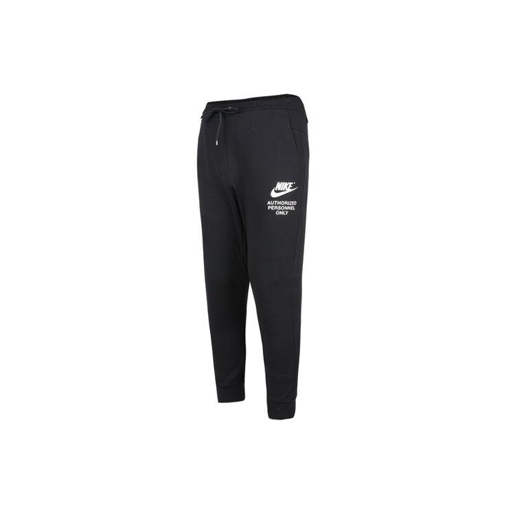 Men s Nike Logo Alphabet Printing Knit Bundle Feet Sports Pants/Trousers/Joggers Autumn Black DM6553-010 S