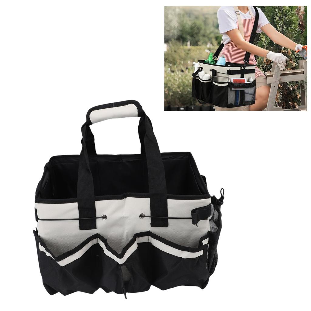 Wearable Bag, Large Capacity with Detachable Dividers Shoulder Strap for Cleaners