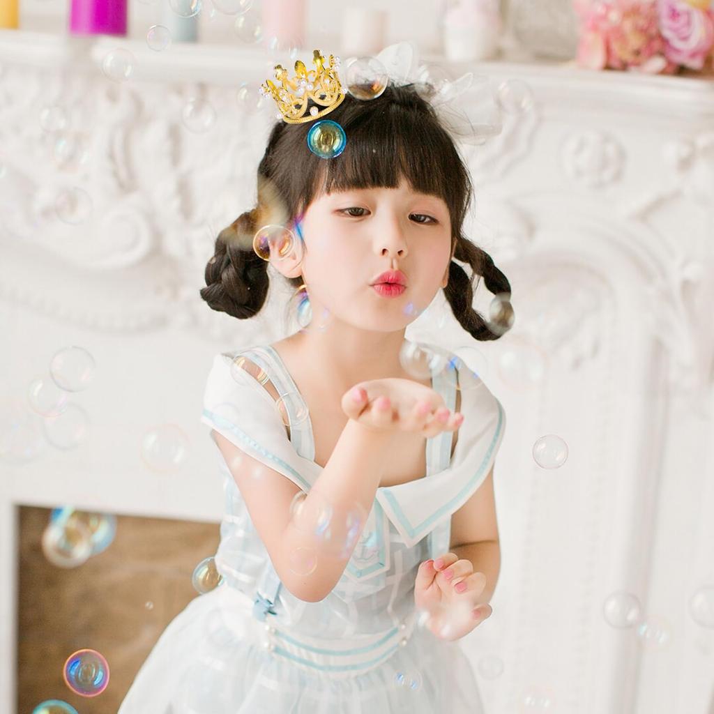 Set of 4 Mini Crown Tiara Decorations, Two Colors: Gold and Silver. Sparkling Cake Topper Tiaras, Cute Hair Accessories, Tiara Decorations for