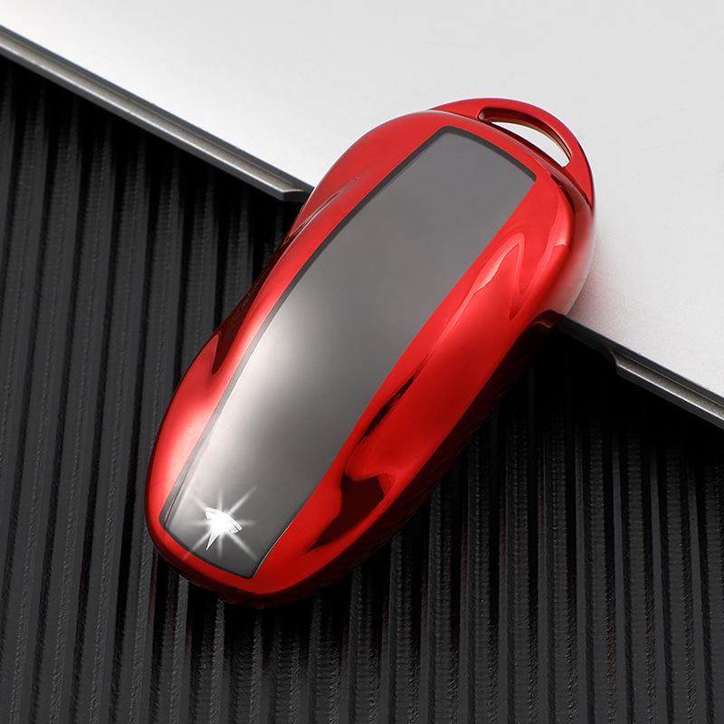 Transparent Soft Rubber Key Case for Tesla Model 3/Y