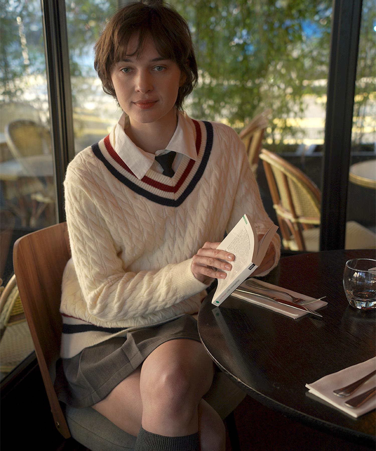 Hypernet Preppy Cable Knit_Ivory See The Detailed Page