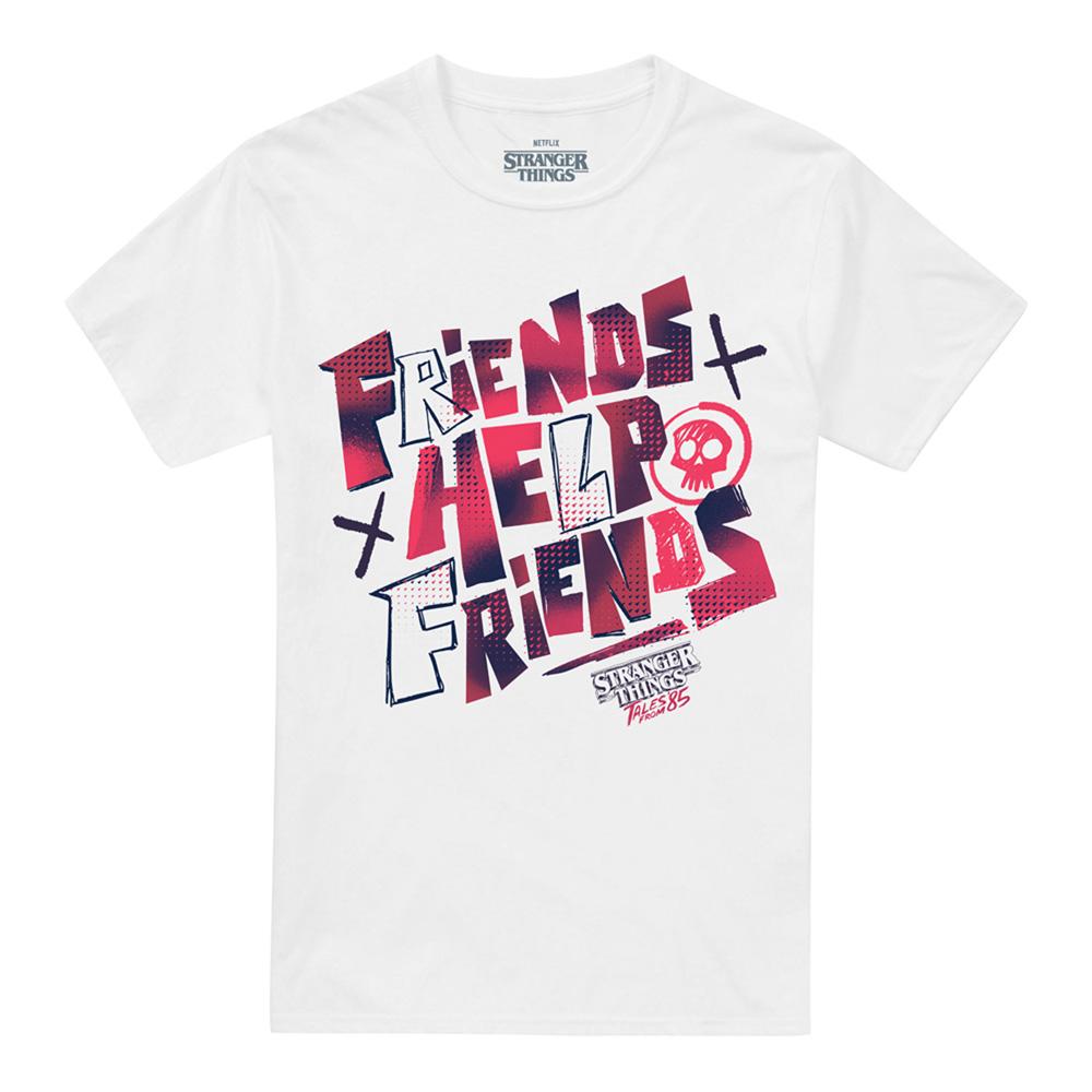 Stranger Things: Tales from ´85 Unisex Adult Friends Help T-Shirt