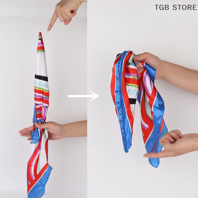 1Pcs Silk Scarf Standing Magic Magic Trick Silk Magic Scarves Show Magic Props For Magician Accessoriess