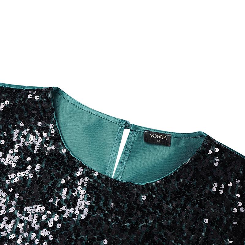 Dámské maxi šaty plus size s výstřihem do V, netopýřími rukávy, flitrovou patchworkovou aplikací, ležérního volného střihu