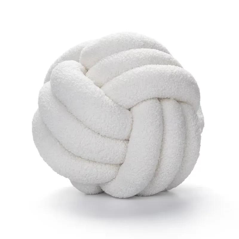Aesthetic Knot Globe Plush Cushion Nordic Ball Stuffed Pillow Sofa Decorative Throw Pillow Soft Sleeping Back Cushion Decor
