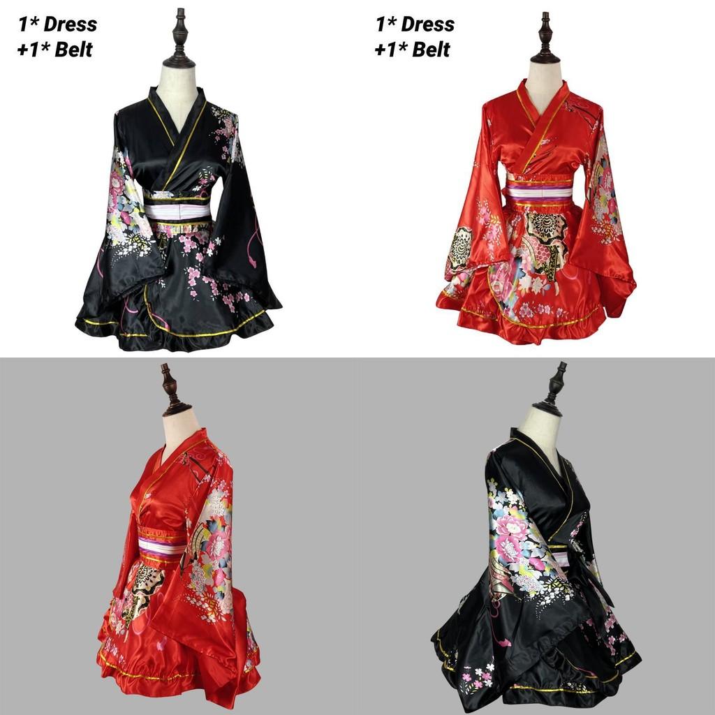 Long Women's Kimono Robe Traditional Style Cosplay Costume Anime Inspired Casual Home Clothing" Characters)