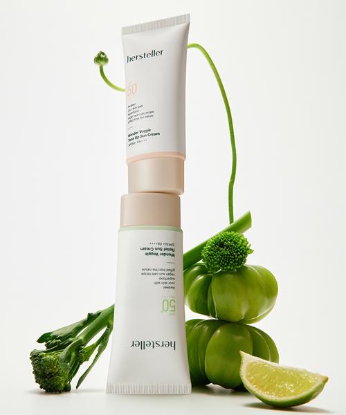 [Set of 2] Wonder Veggie Sun Cream SPF50+ PA++++ 50ml (Tone Up + Relief)