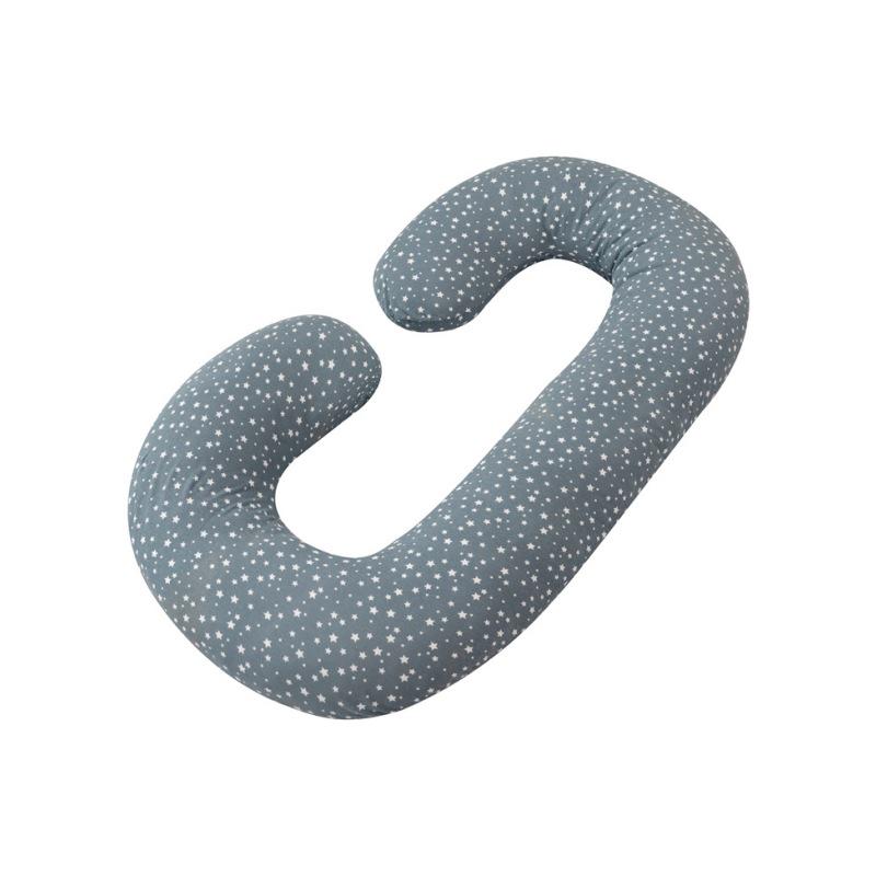 New Star C-Shaped Pregnancy Pillow: Pure Cotton, Solid Color, Provides Belly Support, Waist Protection, and Side Sleep Comfort.