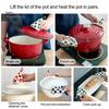 Scald-Proof Pot Handle Cover Triangle Cotton Heat Resistant Dot Print Hanging Loop Sleeve Thick Mini Kitchen Griddle Frying Pan Lid Grip Holder