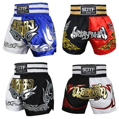 Calças de boxe masculinas impressão mma shorts kickboxing luta grappling curto tigre muay thai boxe shorts roupas sanda barato mma