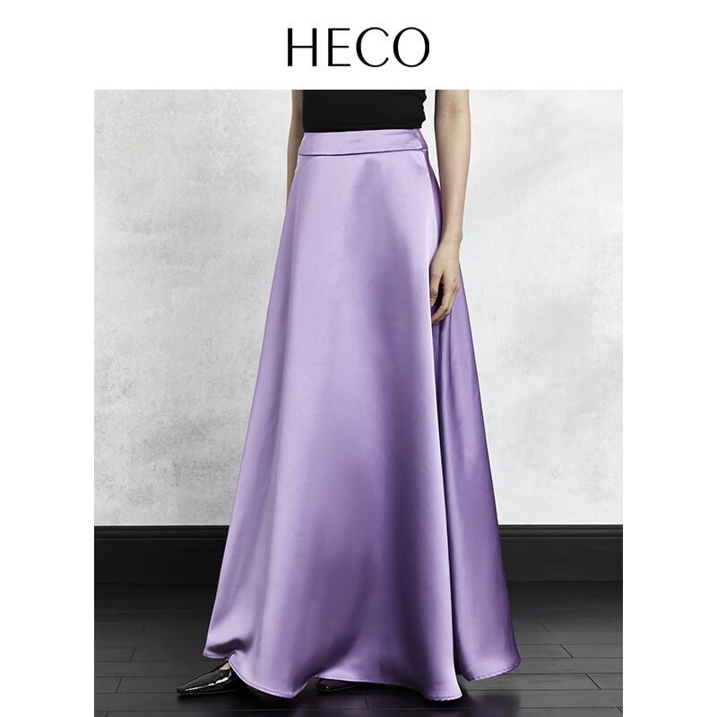 HECO New Chinese Style High-Waist Acetate Satin Skirt M