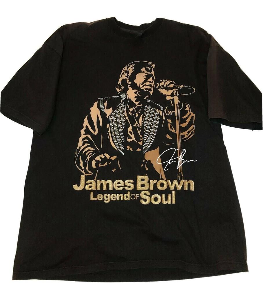 Retro Design Legend Of Soul James Brown Shirt Classic Black Unisex S-4XL  1H0014 Unisex T-Shirt L