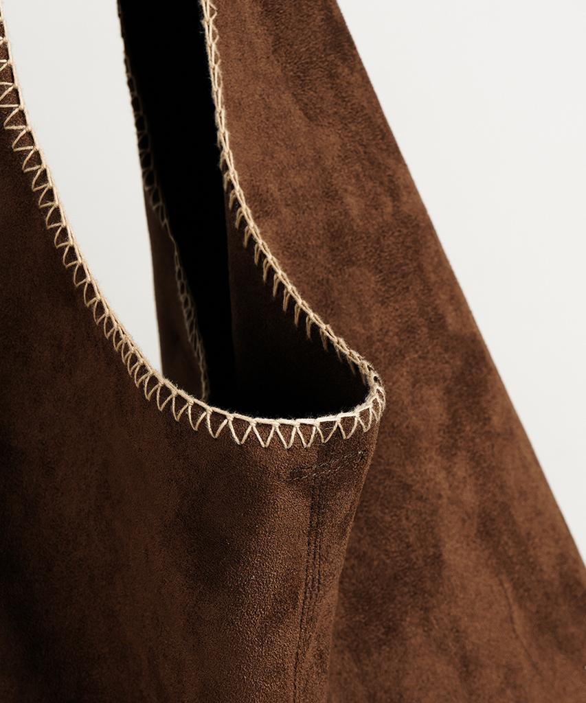 Smithw Suede Breeze Bag (Dark Brown)