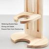 Verstelbare Houten Kleine Huisdieren Water Drinkfles Houder Voerflessen Standaard Auto Dispenser Houder Cavia's Chinchilla's