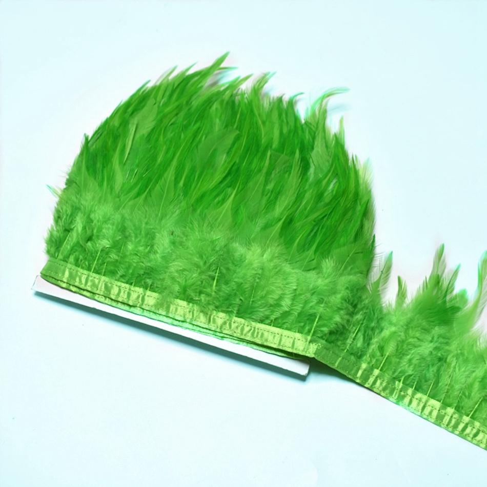 10Meters Natural  Feathers Trim Ribbon Sewing Clothes Handwork Feathers Party Wedding Plumas Crafts DIY Decoration 10-15cm