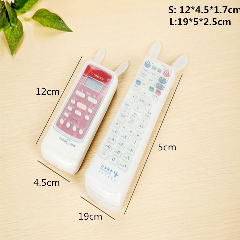 Lovely Rabbit Silicone Transparent Noctilucent TV Remote Control Cover Air Conditioner Remote Control Cover Anti-dust Waterproof