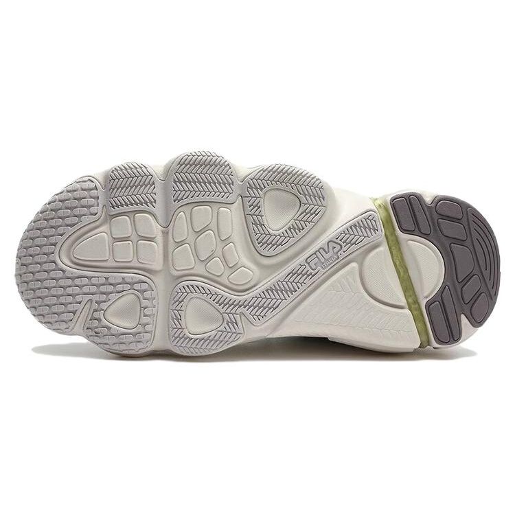 Fila Comfortable Fleece Shock Absorbing Wear Resistant Low Top Dad Shoes Women Sneaker White Green F12W342119FJL