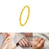 Stylish Vietnamese Sand Gold Twisted Ring Minimalist Matte Band Perfect For Couples Gift