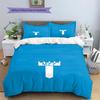 Set Copripiumino Trapuntato con Motivo Malmö FF Decorazione per la Casa Regalo (1 * copripiumino + 2 * federe senza imbottitura)