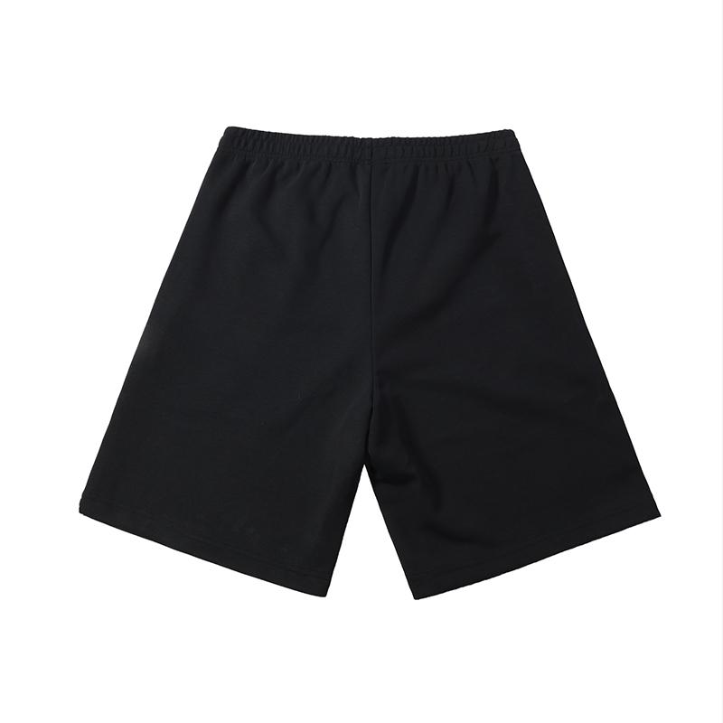 Li-Ning Embroidered Logo Knit Solid Loose-Fit Five-Point Sports Shorts Men shorts Black AKST453-1