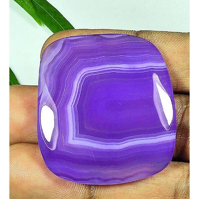 81 Karatów. Barwiony Agat Onyks Ośmiokątny Kaboszon Luźny Kamień Szlachetny MM SK-4324