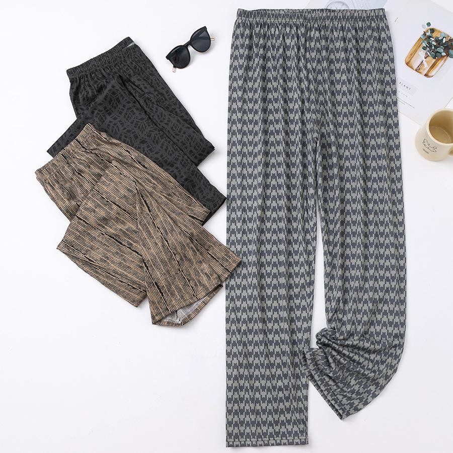 Men's 2024 Double Pocket Cotton Pajama Pants - Lightweight, Casual, Spring/Autumn Wear