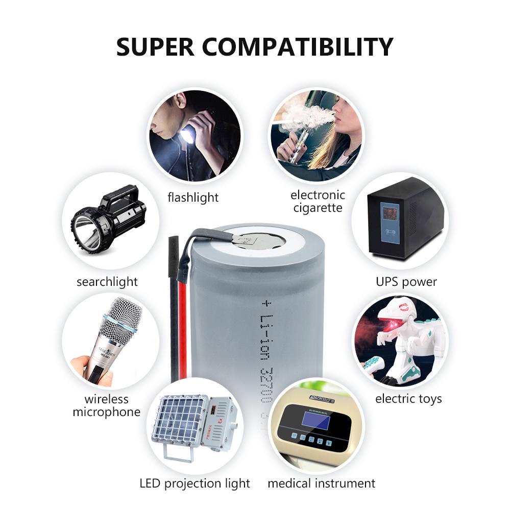 3.7V 8200mAh Large Capacity 32700 Lithium Cell Battery For Solar Lights