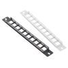 Network 10-Port 1U Empty Blank Patch Panel For Standard Keystone Rack Mount Network Cable Management