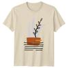 Minimalist Indoor Plant Botanical Art T-Shirt Indoor Plant Home D?cor