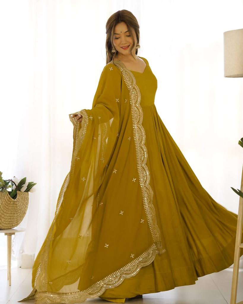 Women Bollywood Anarkali Ready To Wear Gown Party Wear Indian Pakistani Salwar Kameez