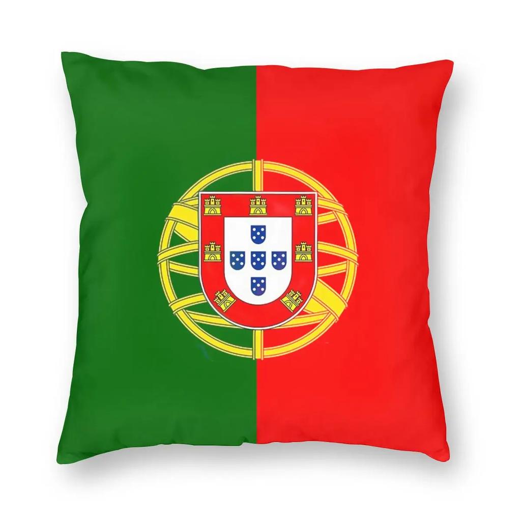 Portugals flagg Putevar i polyester Pynteputer til sofa Portugisisk flagg Kreativt putetrekk Hjemmedekor