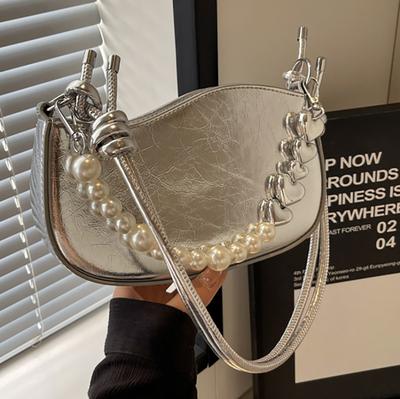 Simple Temperament Underarm Fashion Bag Women'S Commuter Small Square Bag High-End Casual Shoulder Bag