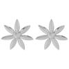 Exaggerated Metal Sunflower Stud Earrings for Women Vintage Gold Color Flower Geometric Statement Earrings Zircon Accessories