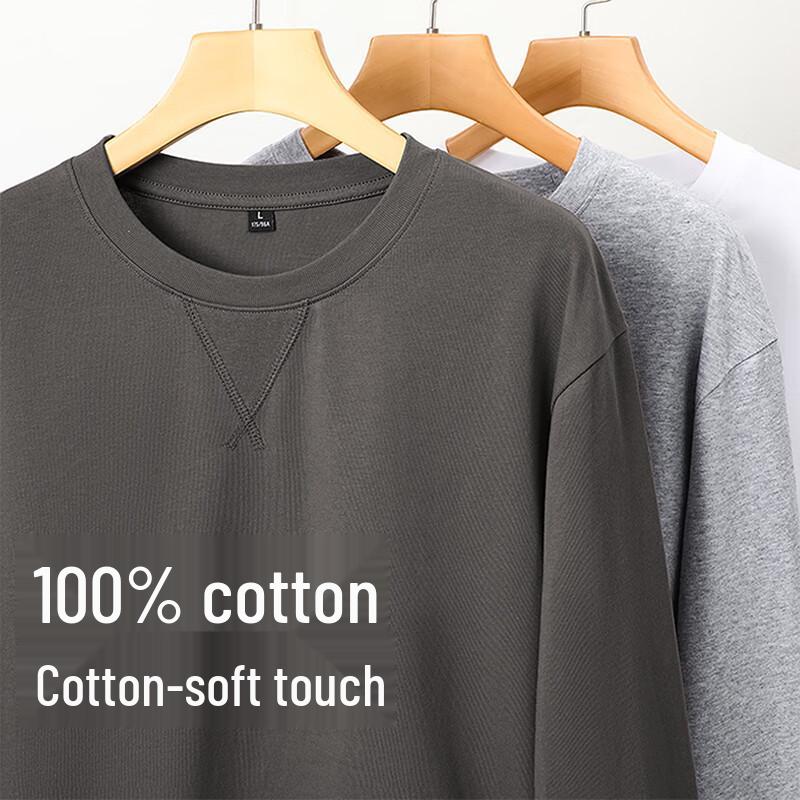JEANSWEST LIFE Men's 2025 Autumn Cotton Long Sleeve T-Shirt