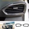 For Hyundai Santa Fe 2019-2023 Black Wood Grain Console L&R Air Outlet Vent Trim